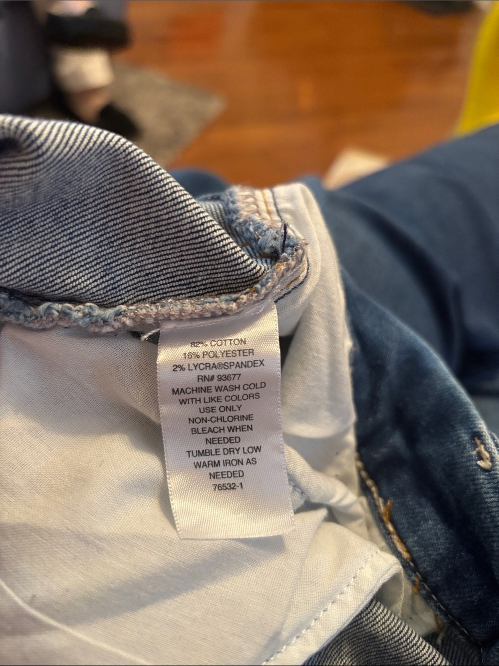 Liz Claiborne Classic Blue Denim A-Line Skirt - Picture 5 of 5
